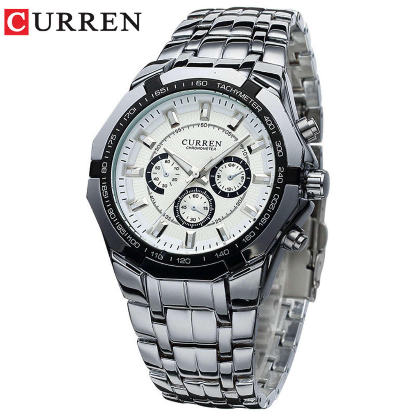 Luxury Watch Men - カレン男性高級ブランドミリタリースポーツメンズ腕時計フルスチールクォーツ時計メンズ防水ビジネス腕時計レロジオ Masculino