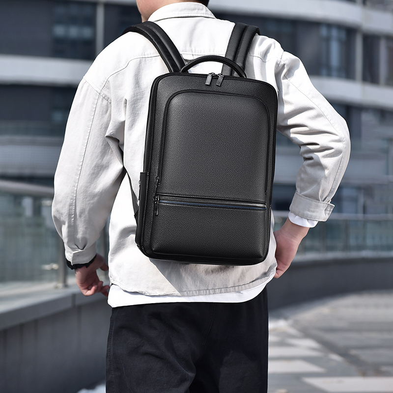 Leather Briefcase - 男性用PUレザーバックパック,USB充電器,エグゼクティブブリーフケース,オフィス旅行,ラップトップ,ビジネス,カジュアル,ビジネス,ファッション