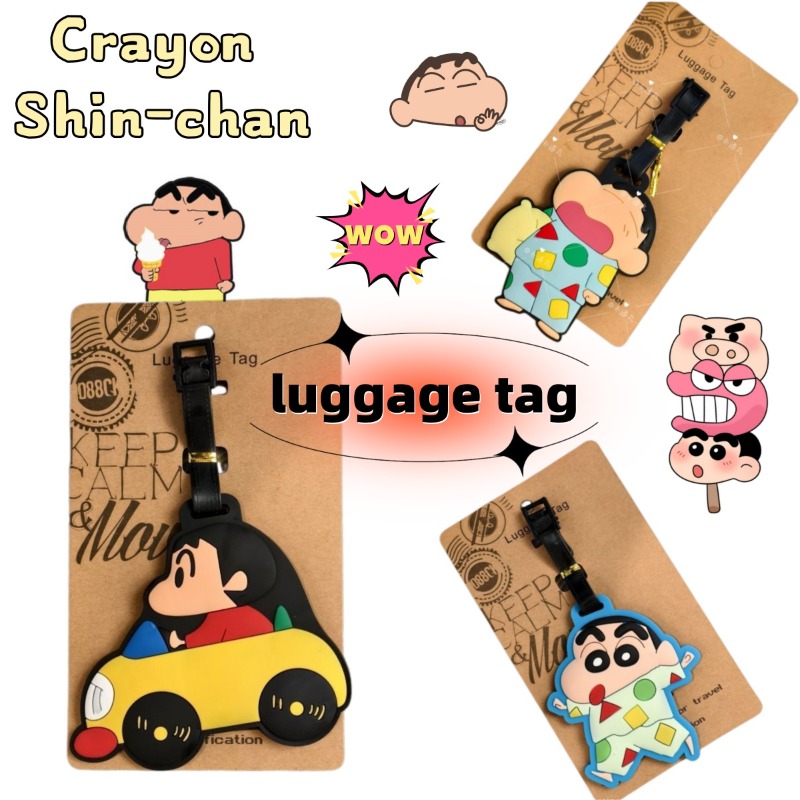 Travel Luggage Set - クレヨンしんちゃん漫画アニメキャラクターファッション荷物タグかわいいバッグ旅行携帯用吊り下げアクセサリー装飾ギフト