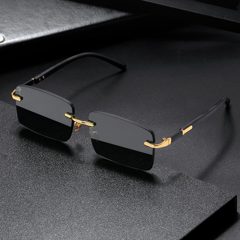 Designer Sunglasses - レトロサングラス メンズ ブランド デザイナー ファッション リムレス
