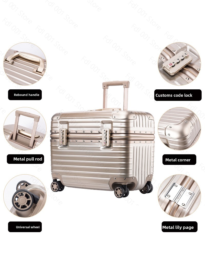 上部フリップカバーアルミフレーム写真撮影用トロリーケース女性 - Travel Luggage Set のレビューと価格
