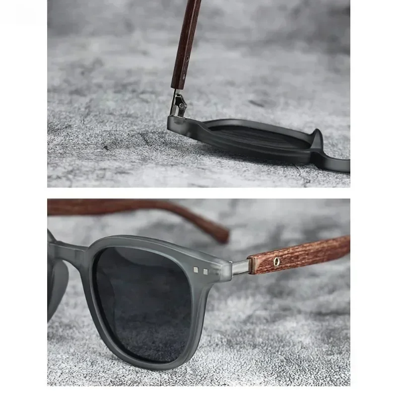 メンズ・レディース向け、トレンド感あふれるレトロな木目調の偏 - Sunglasses Uv400 のレビューと価格