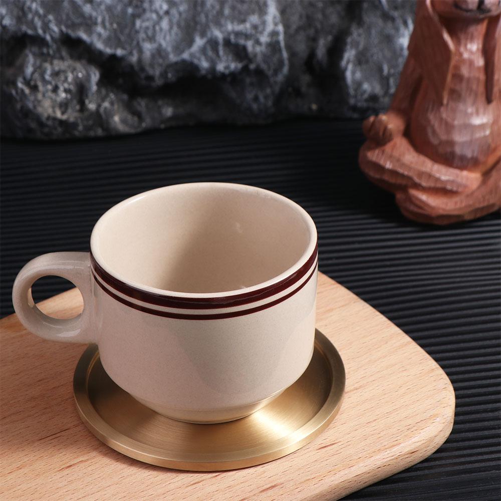 テーブルセンターピースデコレーションラウンド真鍮コースター金 - Marble Coaster Set のレビューと価格