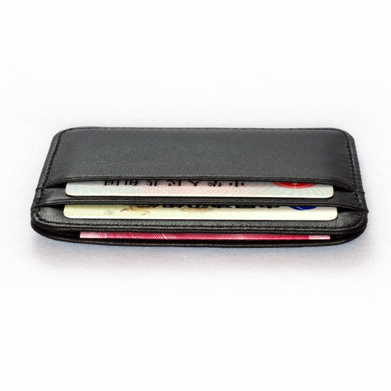 ハイエンド高級ビジネス100%本革メンズ財布男性用薄型ミニI - Leather Wallet Men のレビューと価格