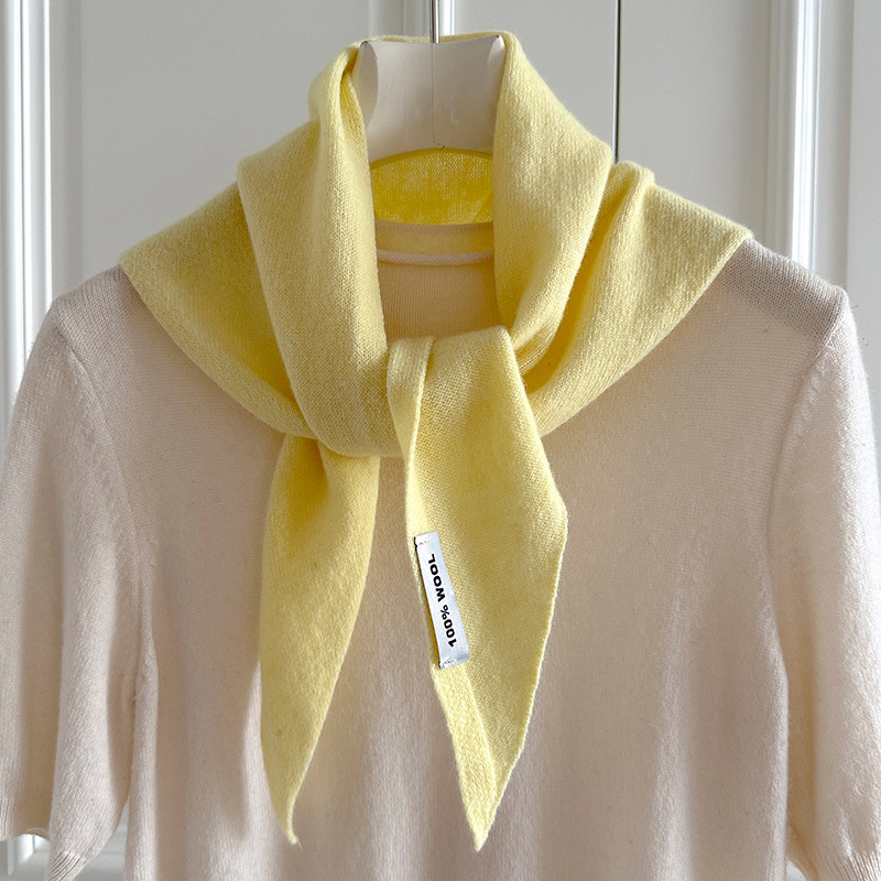ニットスカーフ女性 100% ウール冬暖かいスカーフ明るいソ - Cashmere Scarf のレビューと価格