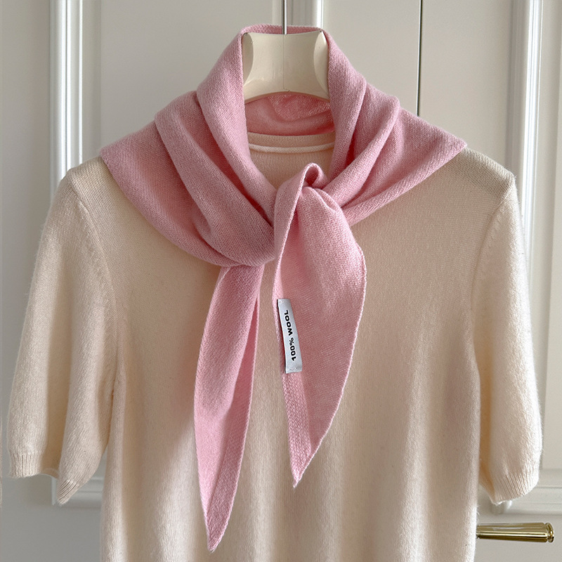 ニットスカーフ女性 100% ウール冬暖かいスカーフ明るいソ - Cashmere Scarf のレビューと価格