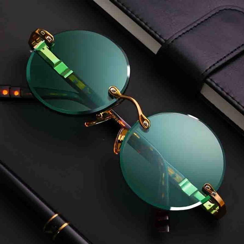 ファッション性の高い、クラシックなデザインのフレームレスサン - Designer Sunglasses のレビューと価格