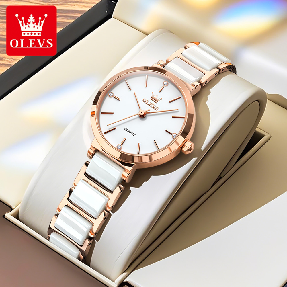 OLEVSレディース腕時計5877高級エレガントクォーツ腕時 - Luxury Gift Set のレビューと価格