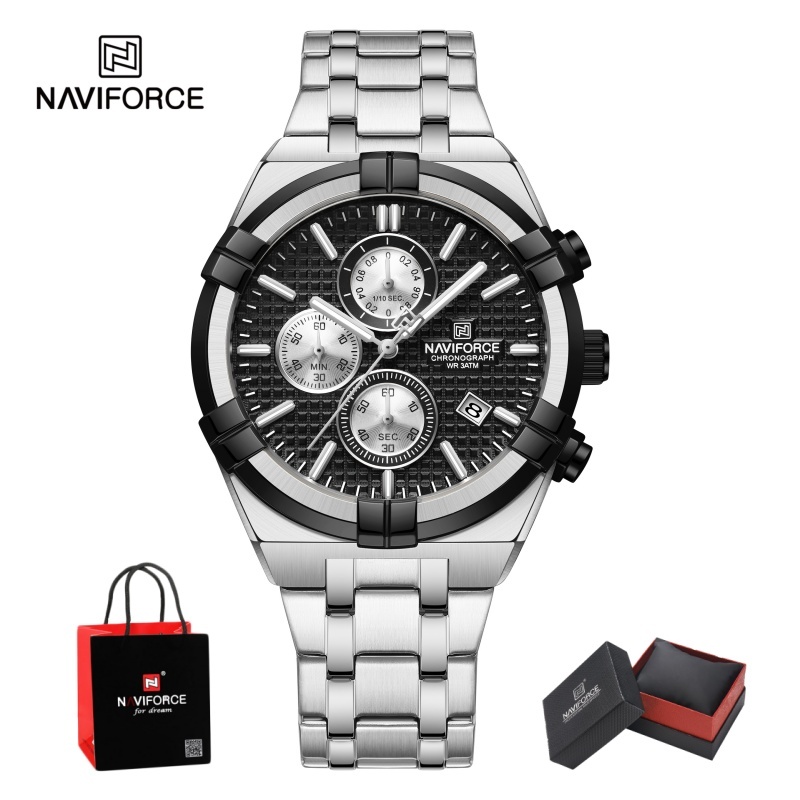 NAVIFORCE メンズ クォーツ クロノグラフ 腕時計  - Luxury Watch Men のレビューと価格
