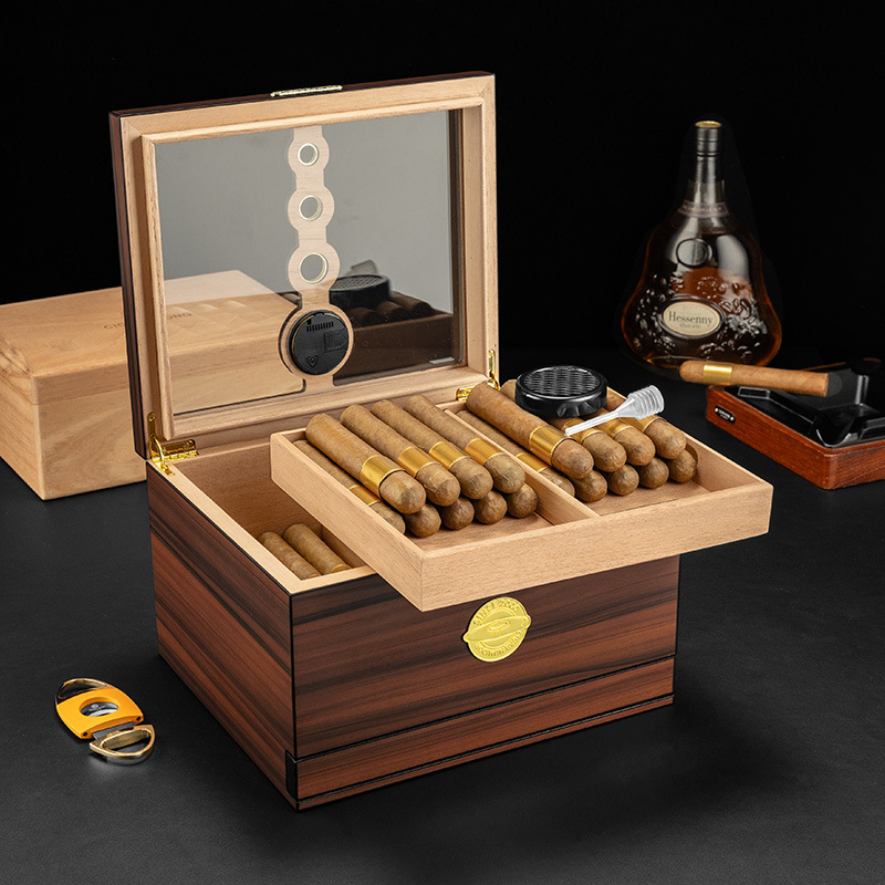 高級木製葉巻ヒュミドールボックス　手作り杉材収納ケース　ギフ - Luxury Gift Set のレビューと価格