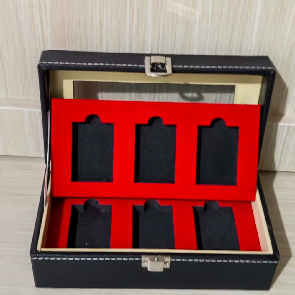 レトロな2層6グリッドライター収納ディスプレイボックス、ジッ - Premium Cigar Case のレビューと価格