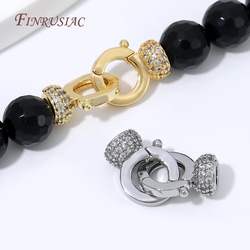 18K金メッキ真鍮製ジュエリークラスプコネクター、パヴェCZ - Gold Plated Jewelry のレビューと価格
