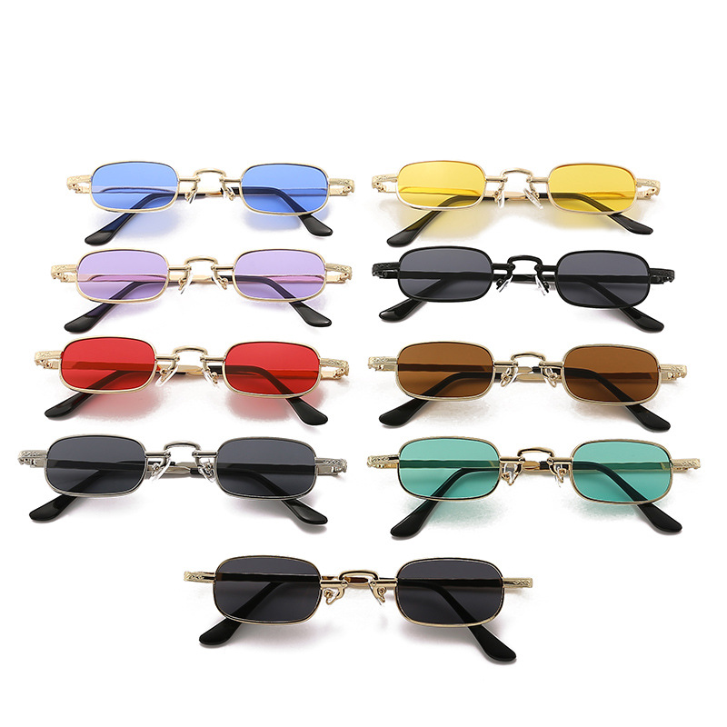 新しいスモールフレームスクエアサングラス、トレンディでカラフ - Sunglasses Uv400 のレビューと価格