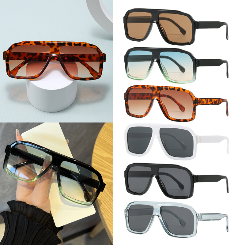 オーバーサイズスクエア型アンチライトメガネ 男女兼用 厚フレ - Designer Sunglasses のレビューと価格