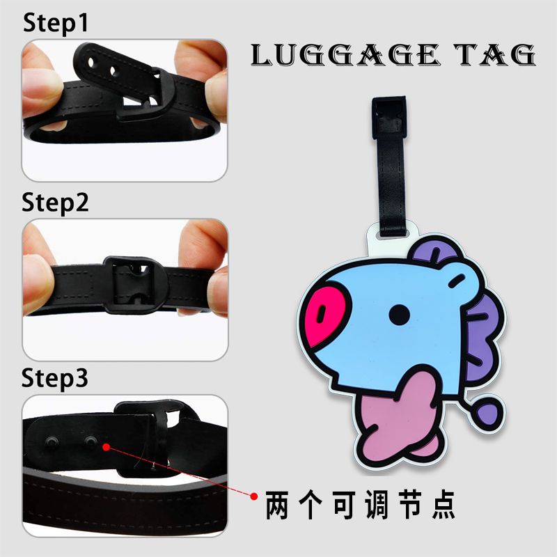 BT21のかわいいキャラクターキーホルダー、カワイイユニセッ - Travel Luggage Set のレビューと価格