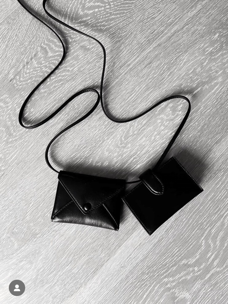 ミニレザーエンベロープ財布クロスボディ多層カードホルダーカジ - Leather Wallet Men のレビューと価格