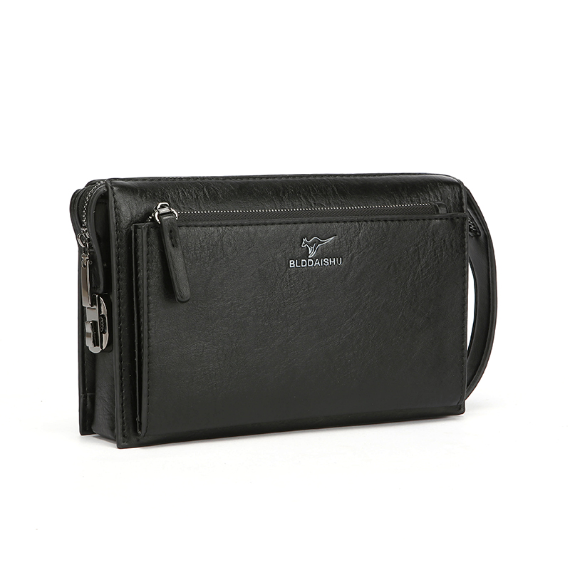 新しいメンズコンビネーションロック盗難防止クラッチバッグハン - Leather Wallet Men のレビューと価格