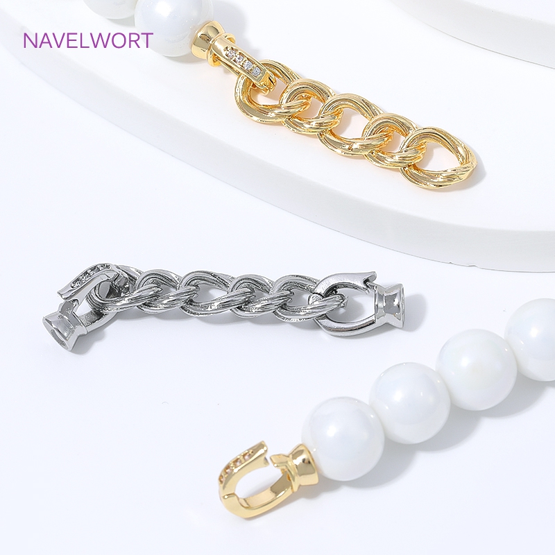 18K金メッキツイストロープジュエリークラスプ、ジルコンコネ - Gold Plated Jewelry のレビューと価格