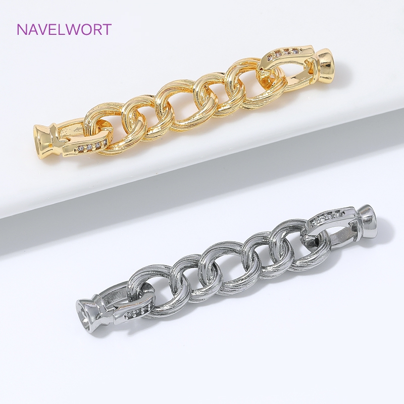 18K金メッキツイストロープジュエリークラスプ、ジルコンコネ - Gold Plated Jewelry のレビューと価格