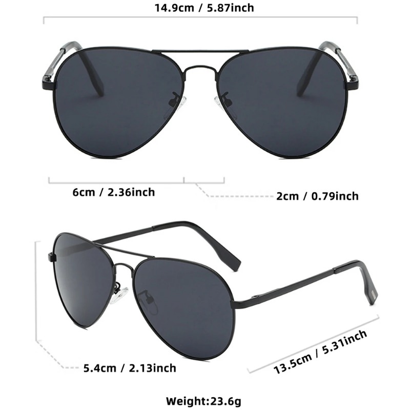 クラシックビッグパイロットサングラス メンズラグジュアリーメ - Sunglasses Uv400 のレビューと価格