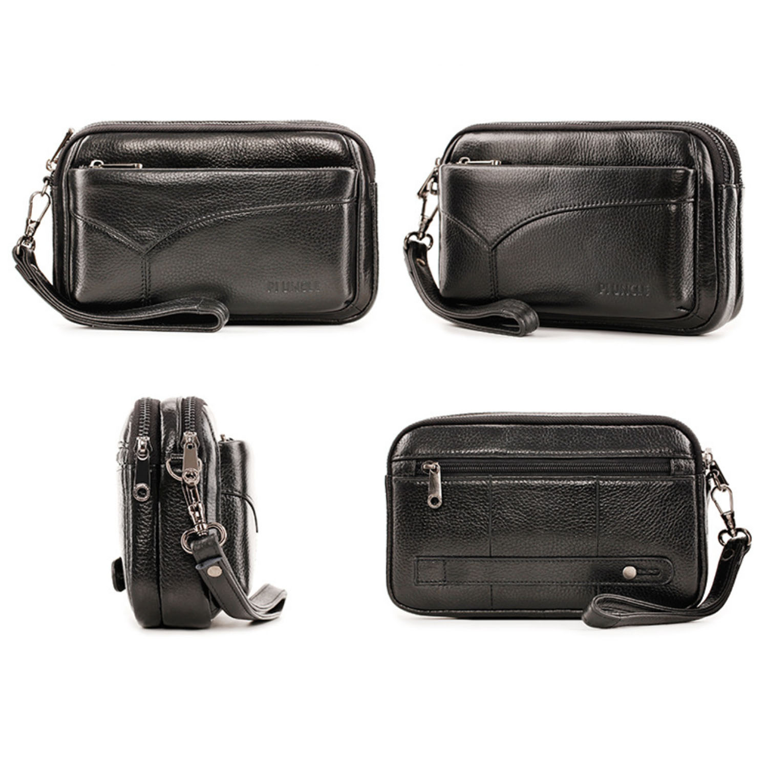 メンズ本革ファッションビジネスクラッチバッグ、ヴィンテージリ - Leather Wallet Men のレビューと価格
