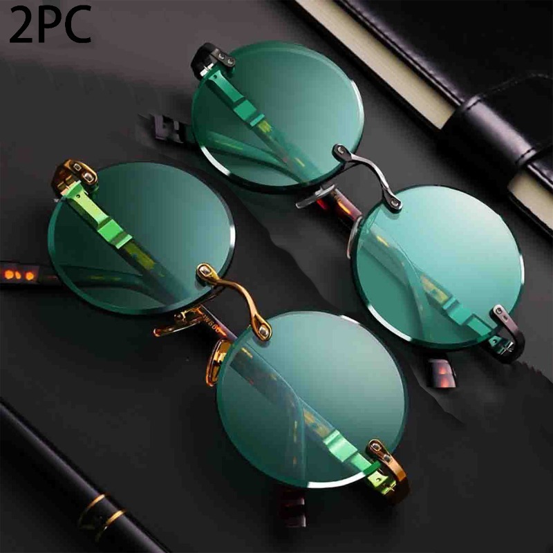 ファッションクラシックリムレスサングラス 男女兼用 ラウンド - Designer Sunglasses のレビューと価格