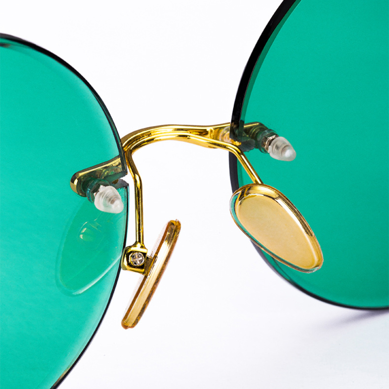 ファッションクラシックリムレスサングラス 男女兼用 ラウンド - Designer Sunglasses のレビューと価格