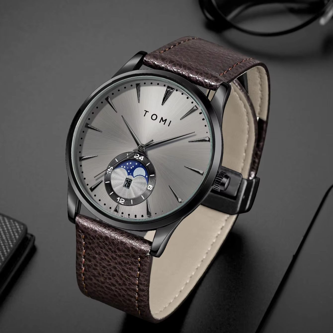 TOMI 2個セット メンズ腕時計ギフトセット ペン付き 高 - Luxury Gift Set のレビューと価格