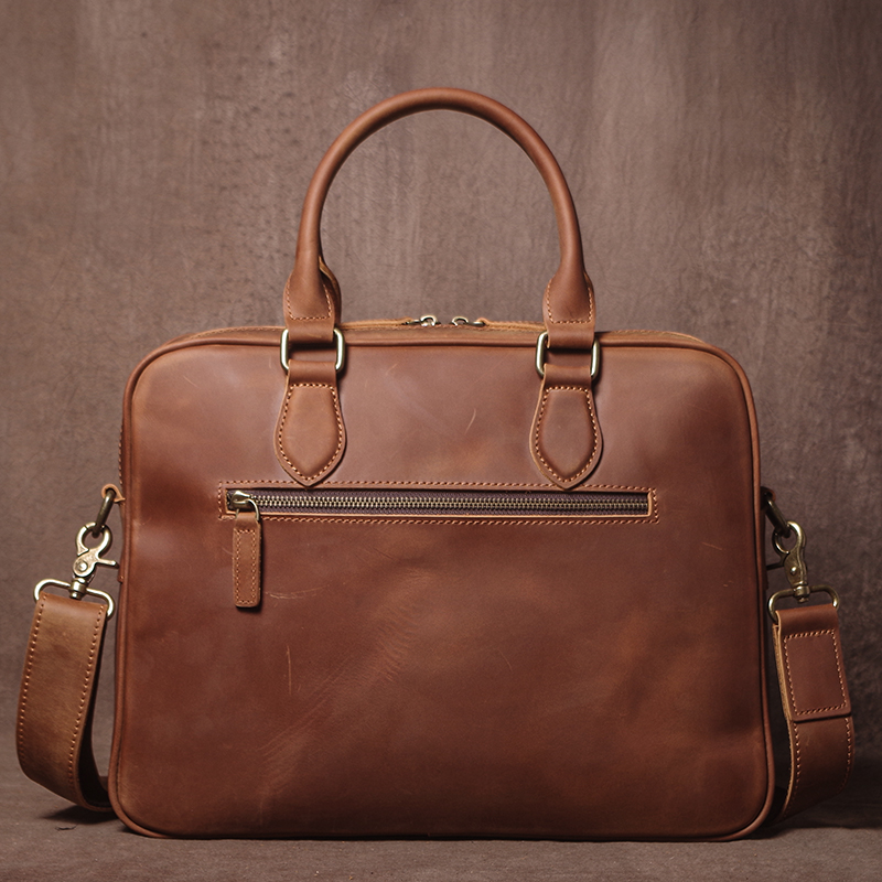 GURO 男性クレイジーホース牛革ブリーフケース高級本革ハン - Leather Briefcase のレビューと価格