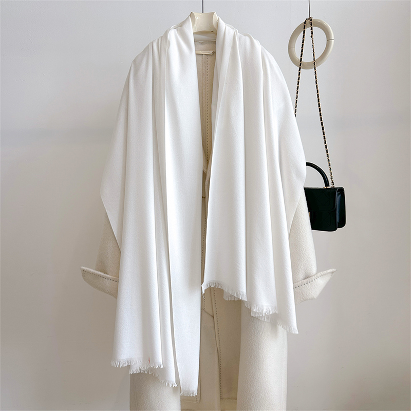 高級冬カシミヤスカーフ レディース 無地 ハンカチ 暖かいパ - Cashmere Scarf のレビューと価格