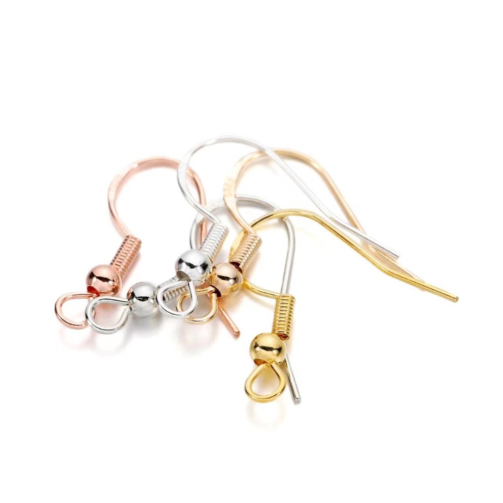 金メッキイヤリングフック 100個入り イヤーワイヤーバック - Gold Plated Jewelry のレビューと価格