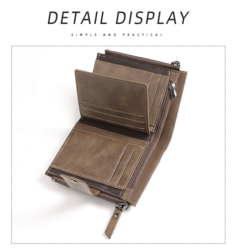 盗難防止クロスボーダービジネスレザースリムショートウォレット - Leather Wallet Men のレビューと価格