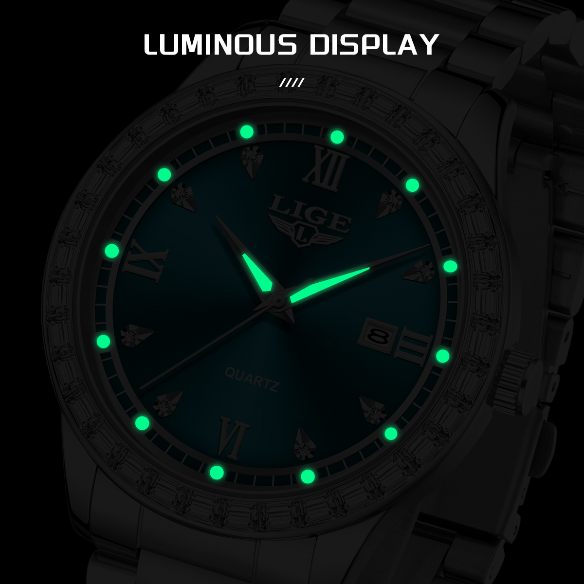LIGE 高級ファッションクォーツ時計男性用シンプルなビジネ - Luxury Watch Men のレビューと価格