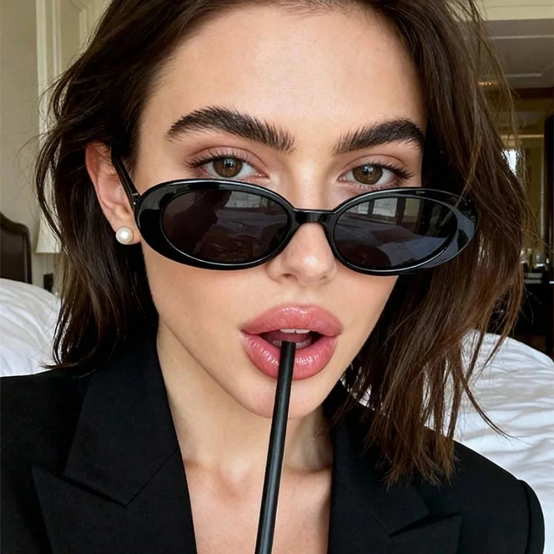ヴィンテージ風の楕円形サングラス。高級ブランドのデザイナーに - Designer Sunglasses のレビューと価格