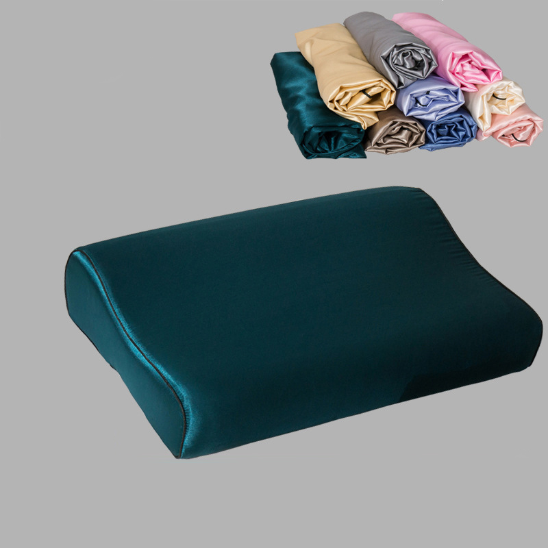 模造シルクサテンラテックス枕カバー、髪と肌に優しい、肌に優し - Silk Pillowcase のレビューと価格