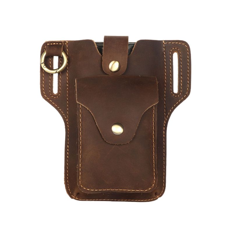 新型メンズレザー携帯電話用財布、トップレイヤー牛革製、アウト - Leather Wallet Men のレビューと価格