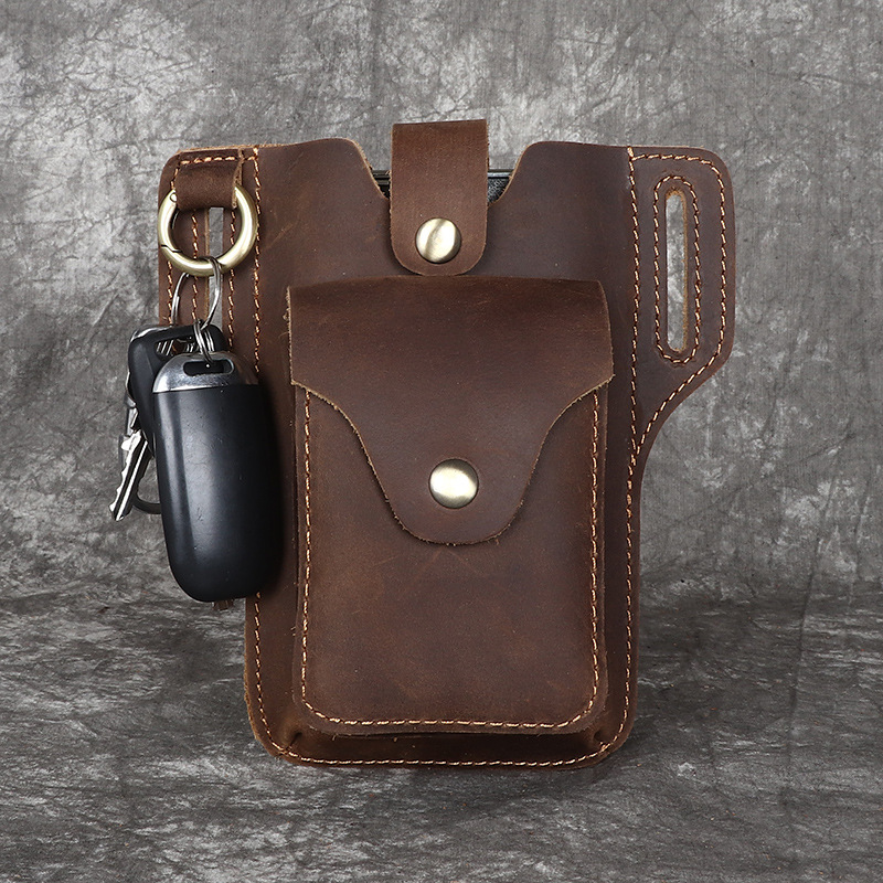 新型メンズレザー携帯電話用財布、トップレイヤー牛革製、アウト - Leather Wallet Men のレビューと価格