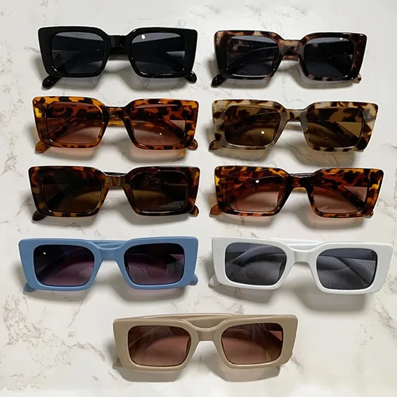 最新トレンドの小ぶりな長方形サングラス。レディース向けレトロ - Sunglasses Uv400 のレビューと価格
